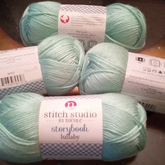 6 Skeins - Storybook Lullaby Yarn in Mint, Stitch Studio by Nicole - Picture 6 of 9